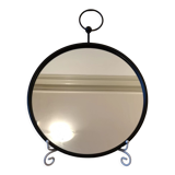 Miroir rond style industriel à accrocher