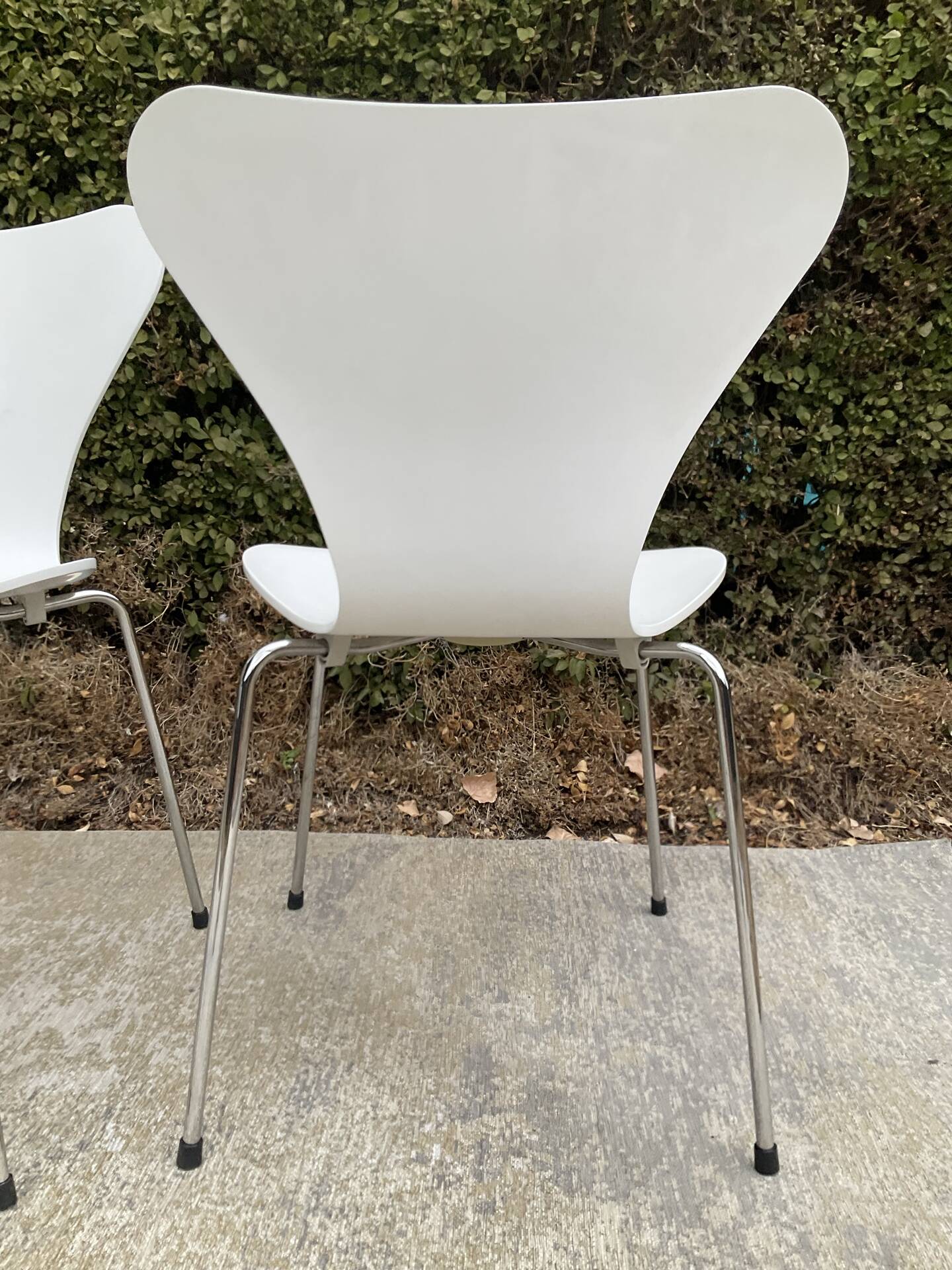 Série de 4 chaises 3107 Arne Jacobsen pour Fritz Hansen