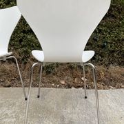 Set of 4 3107 chairs by Arne Jacobsen for Fritz Hansen