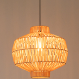 Wicker pendant light