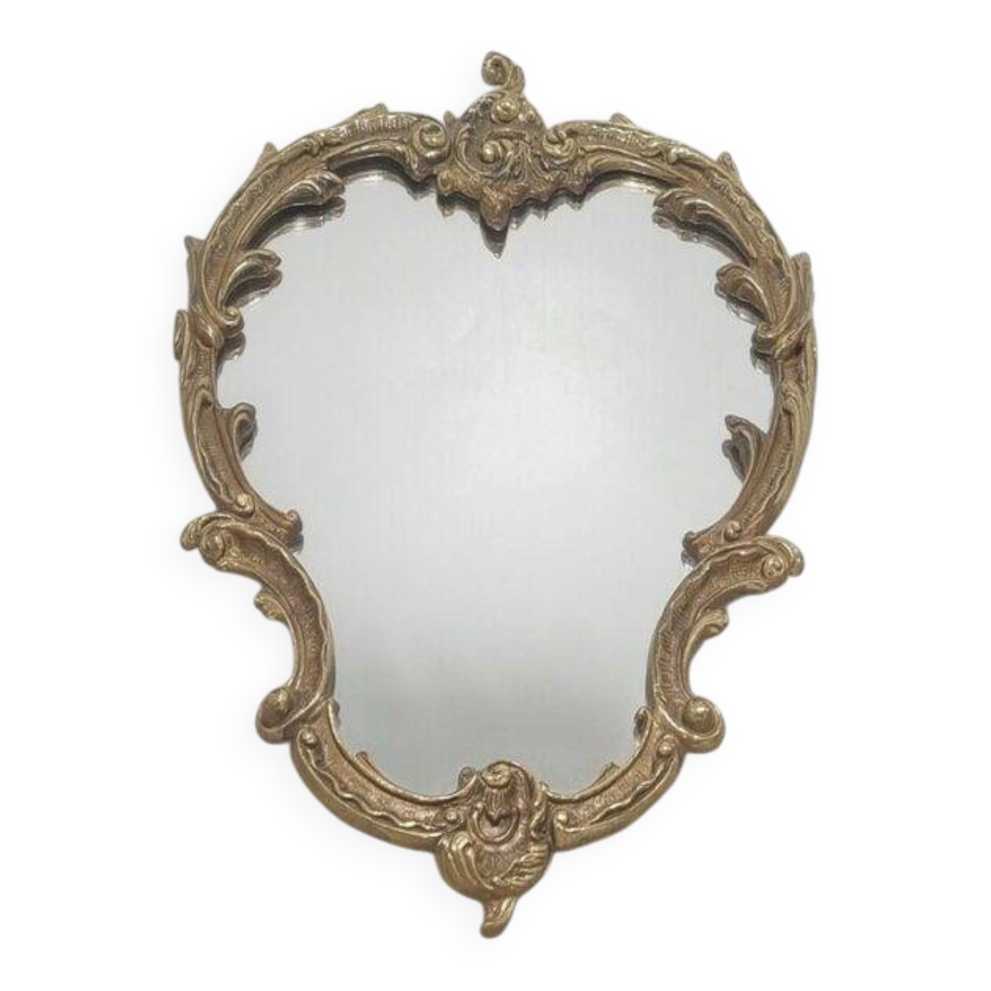 Brass mirror