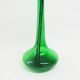 Tall green glass bud vase