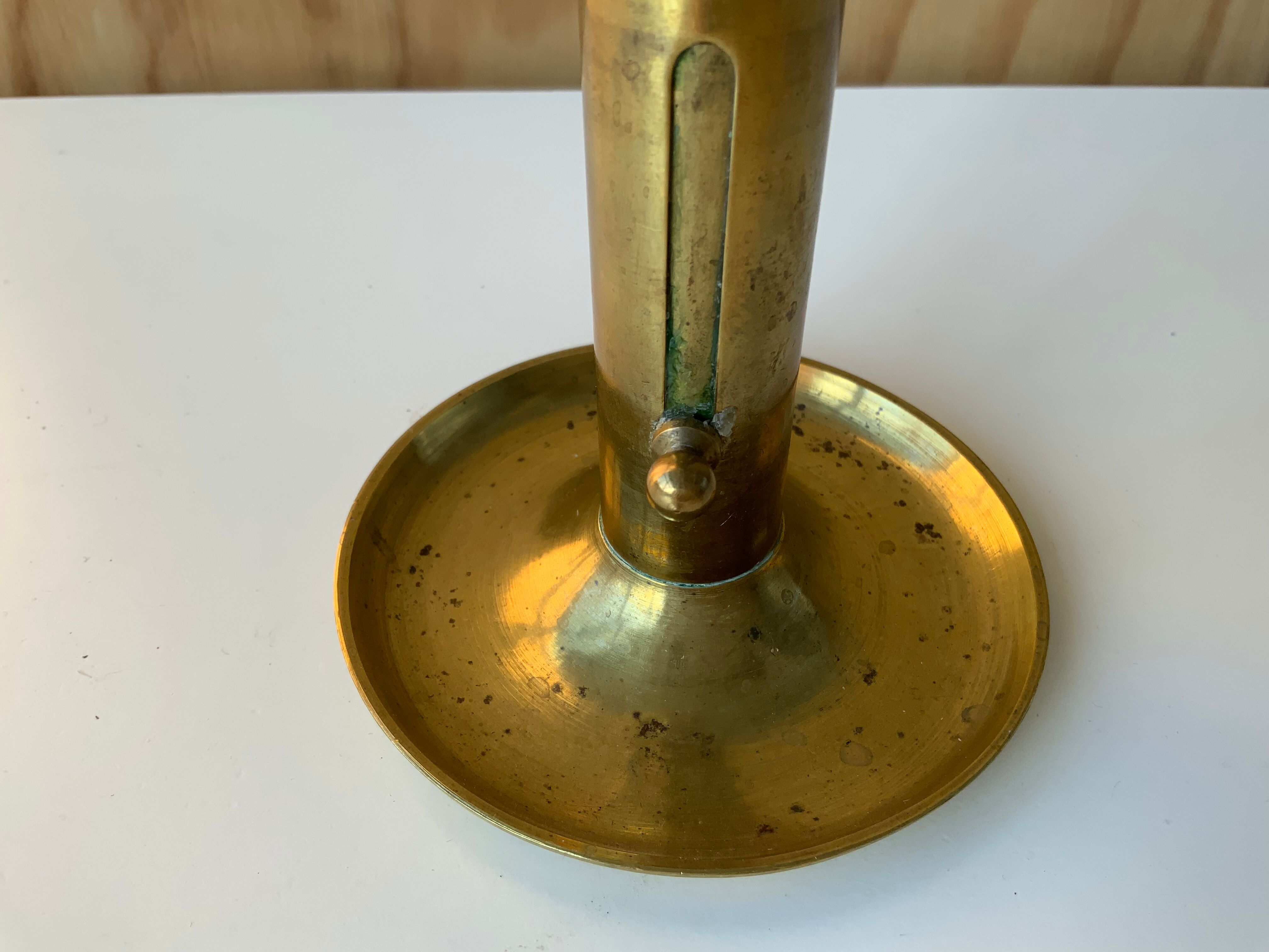 Selency brass candle holder x Monoprix Croisé Laroche