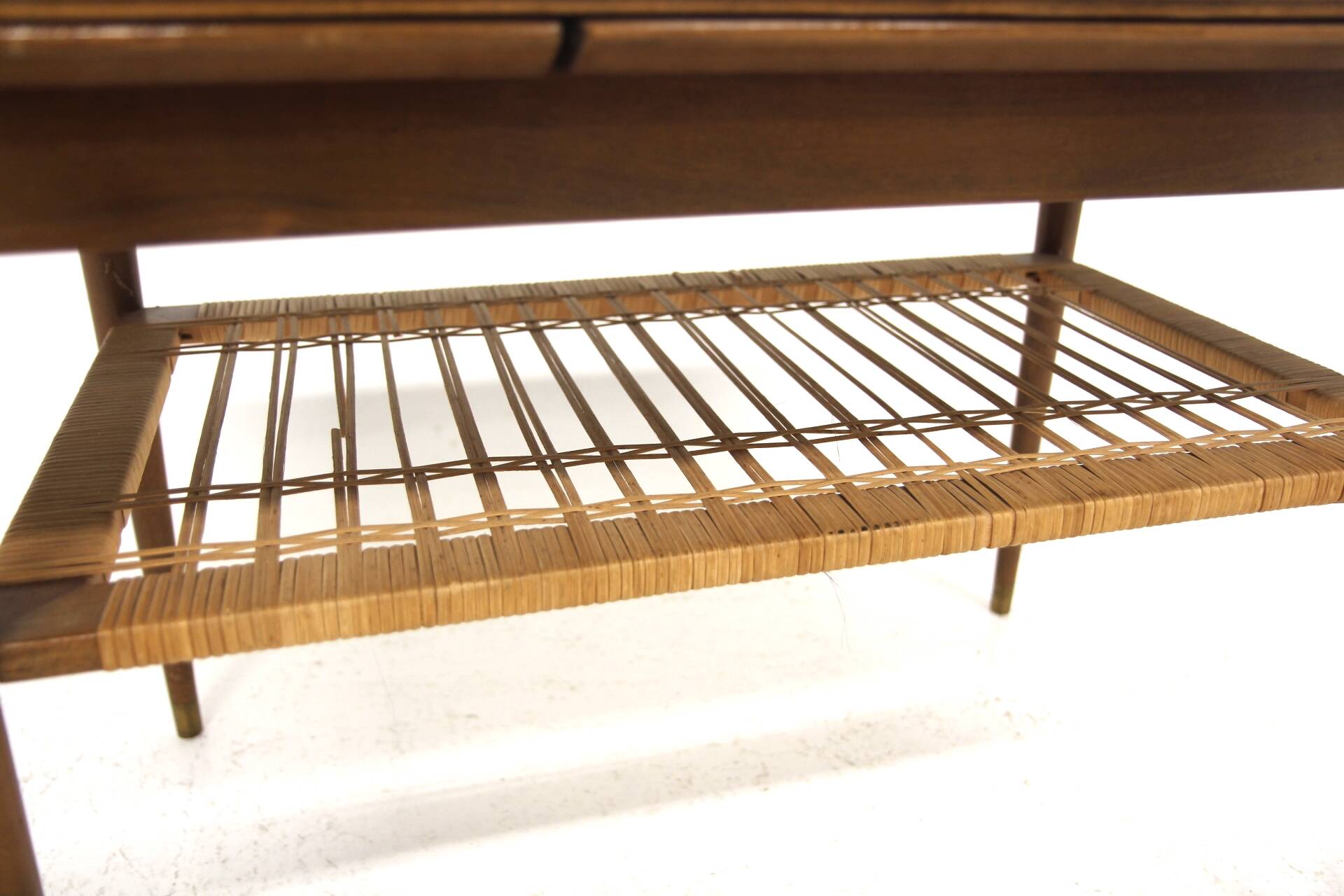 Scandinavian extendable mahogany coffee table, Sweden, 1950s