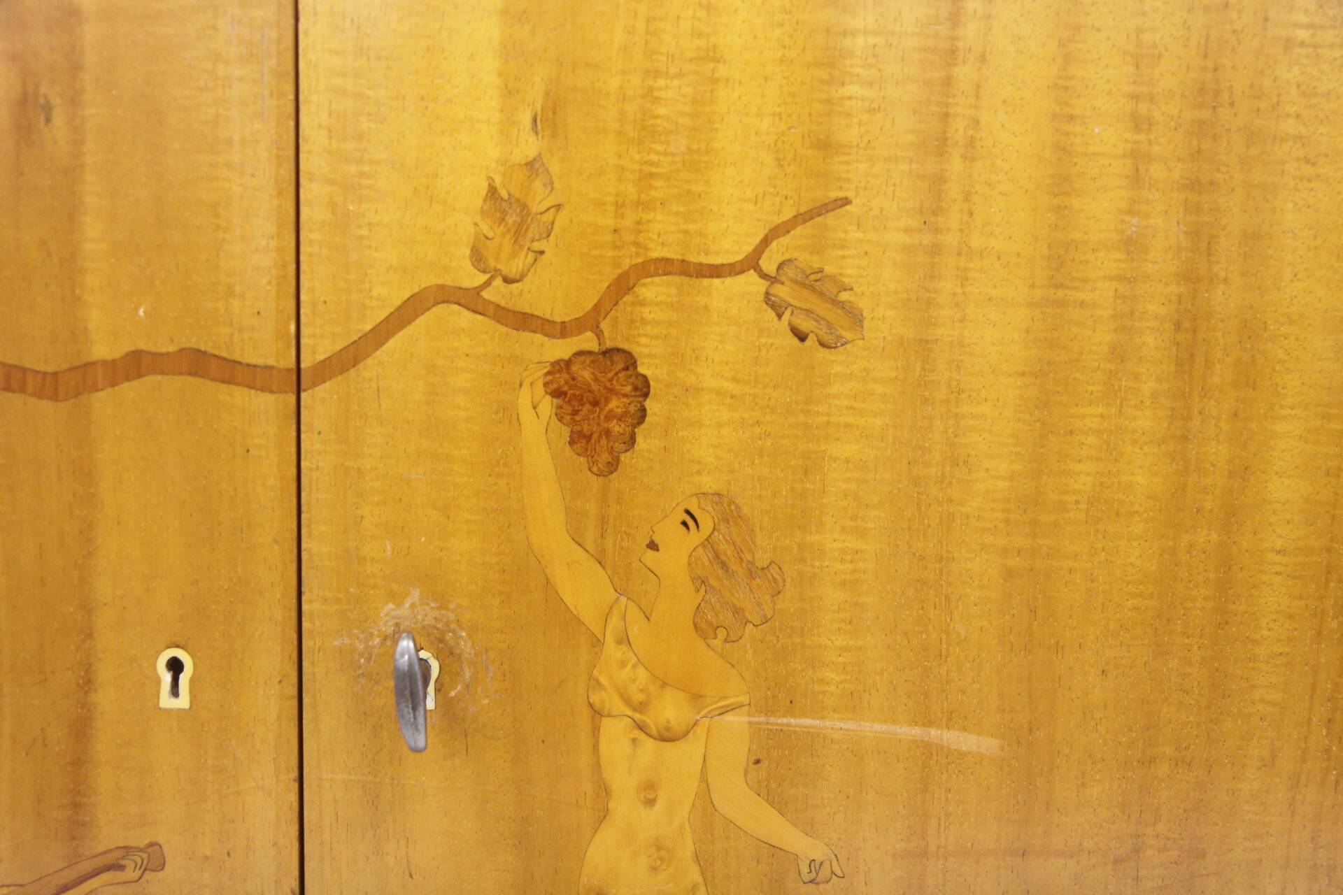 Scandinavian wooden bar cabinet, Swedish modern, Sweden, 1930