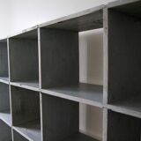 Bookcase locker vintage wooden shelf