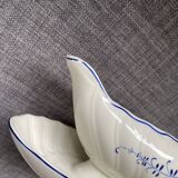 Villeroy and Boch blue floral porcelain gravy boat