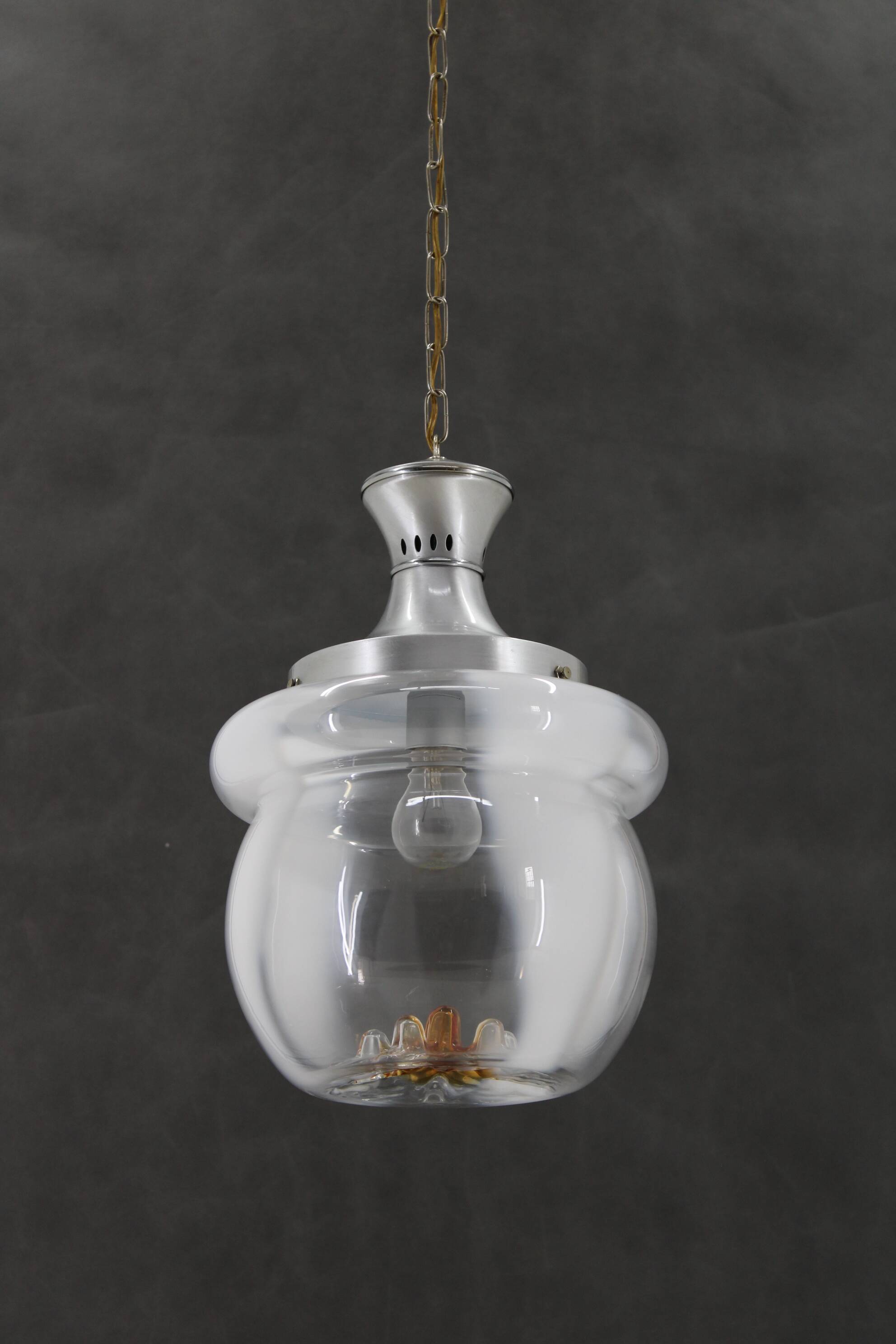 1970s Glass Murano Pendant Light , Italy
