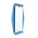 Mirror with blue glass frame by Cristal Art, 1950s