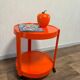 Desssert Prisunic orange - meuble d'appoint Prisunic - bout de canapé vintage -70s