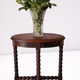 Old pearl oak saddle in Louis XIII style
