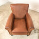 Set of two vintage leather armchairs