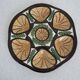 French Vintage Oyster Plate" St jean de Bretagne Faience Hand painted 1960s
