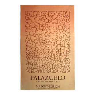 Affiche en lithographie de Pablo Palazuelo, Galerie Maeght Zürich, 1978