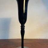 Flûte coupé à champagne verre violet foncé noir