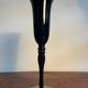 Champagne coupe flute dark purple black glass