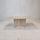 Italian Coffee Table in Travertine, 1980s