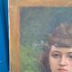 Portrait de jeune bourgeoise sur toile