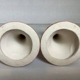 Pair of Scandinavian Asbo Stentøj Køge candlesticks
