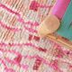Pink Hallway Rug - 391 x 83 cm