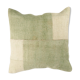 Housse de coussin patchwork en chanvre 50 x 50 cm