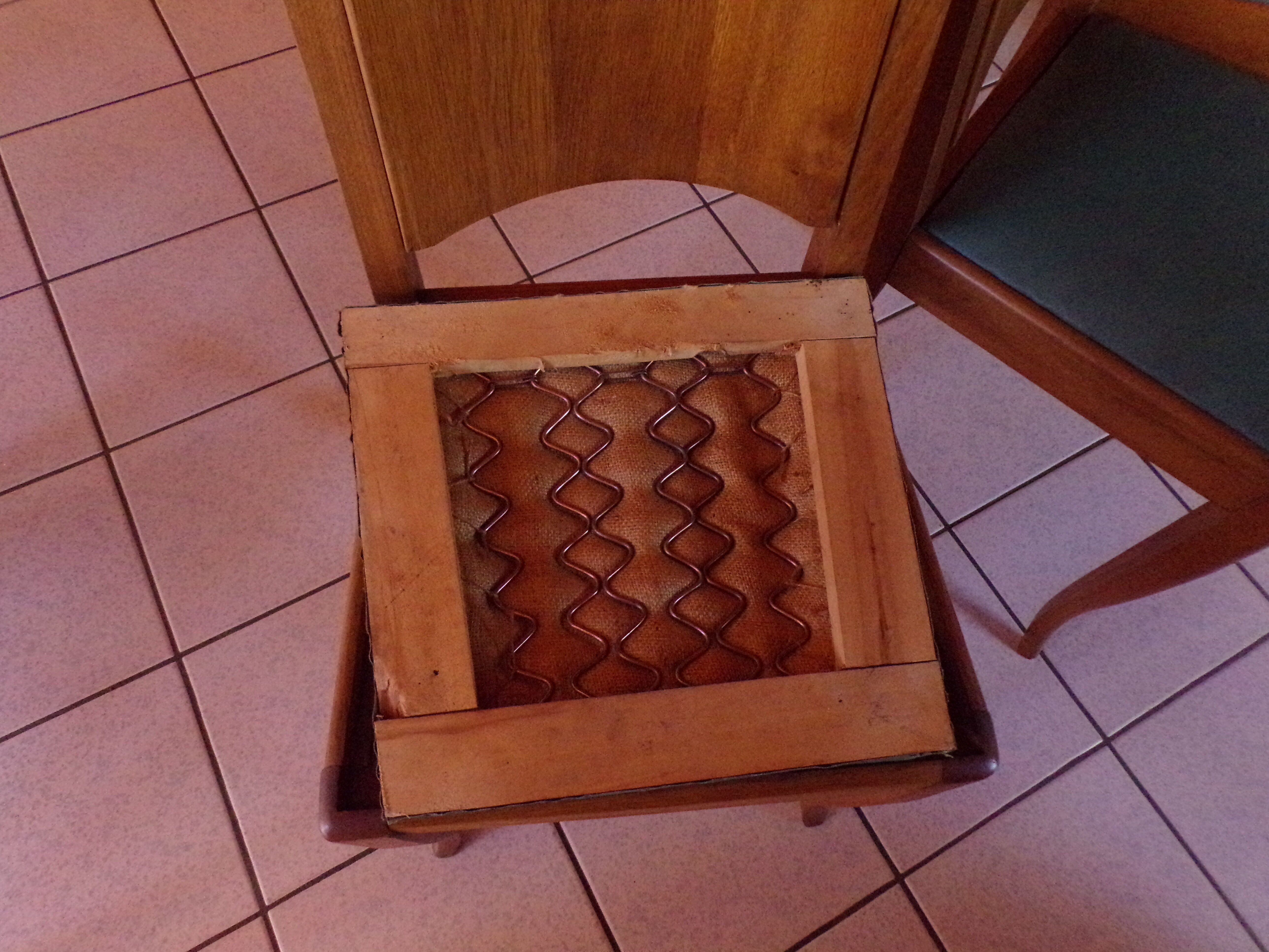 Five art deco chairs