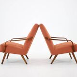 1960s Pair of Vintage Armchairs, Czechoslovakia