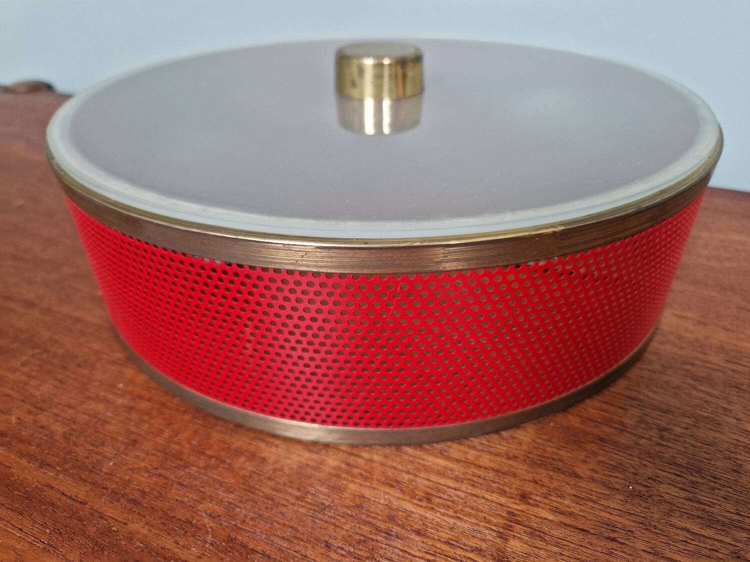 Porthole ceiling light by Lunel, 1950s