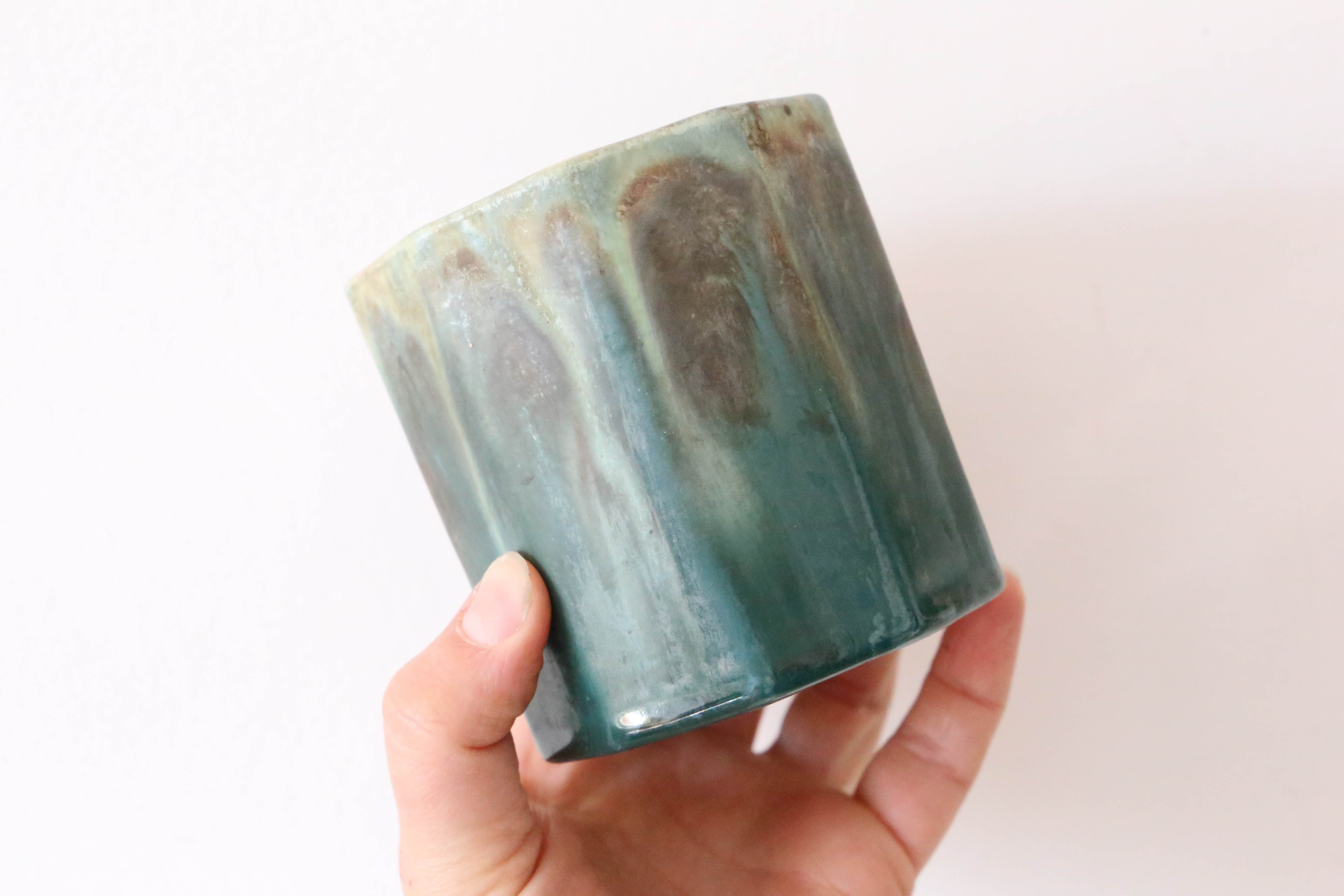 Cache pot De Bruyn, Lille, France, céramique ancienne