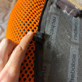 Bubble 3D orange pouf by Roche Bobois