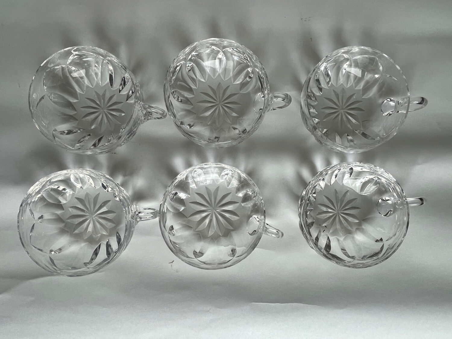 6 Saint Louis crystal bowls