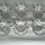 6 Saint Louis crystal bowls