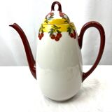 Limoges porcelain cherry coffee maker pourer