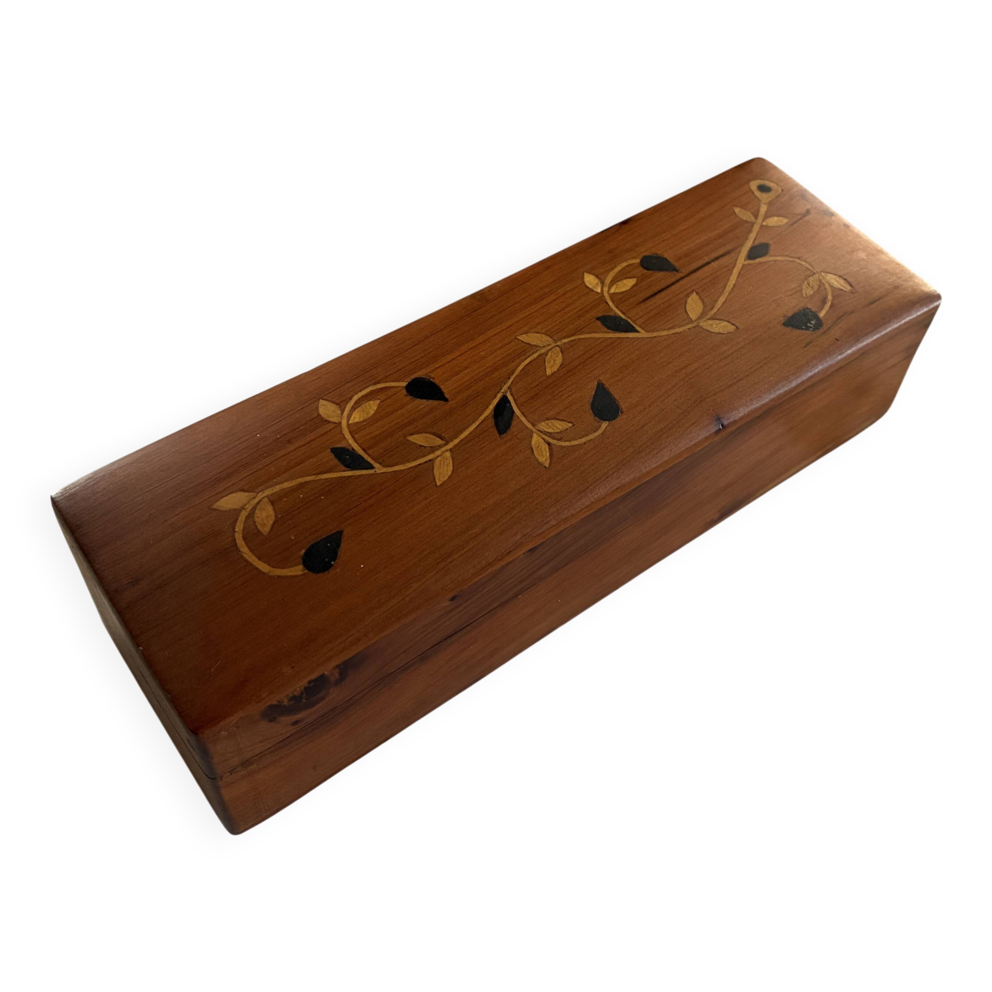 Pretty vintage marquetry box