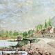 Tableau impressionniste - Aquarelle et gouache - École française vers 1900