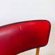 Set of 4 vintage chairs in oak and skai 1970