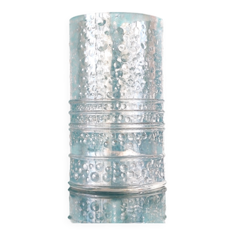 Vintage Structured Glass Vase by Willem Heesen for Leerdam Glass Factory