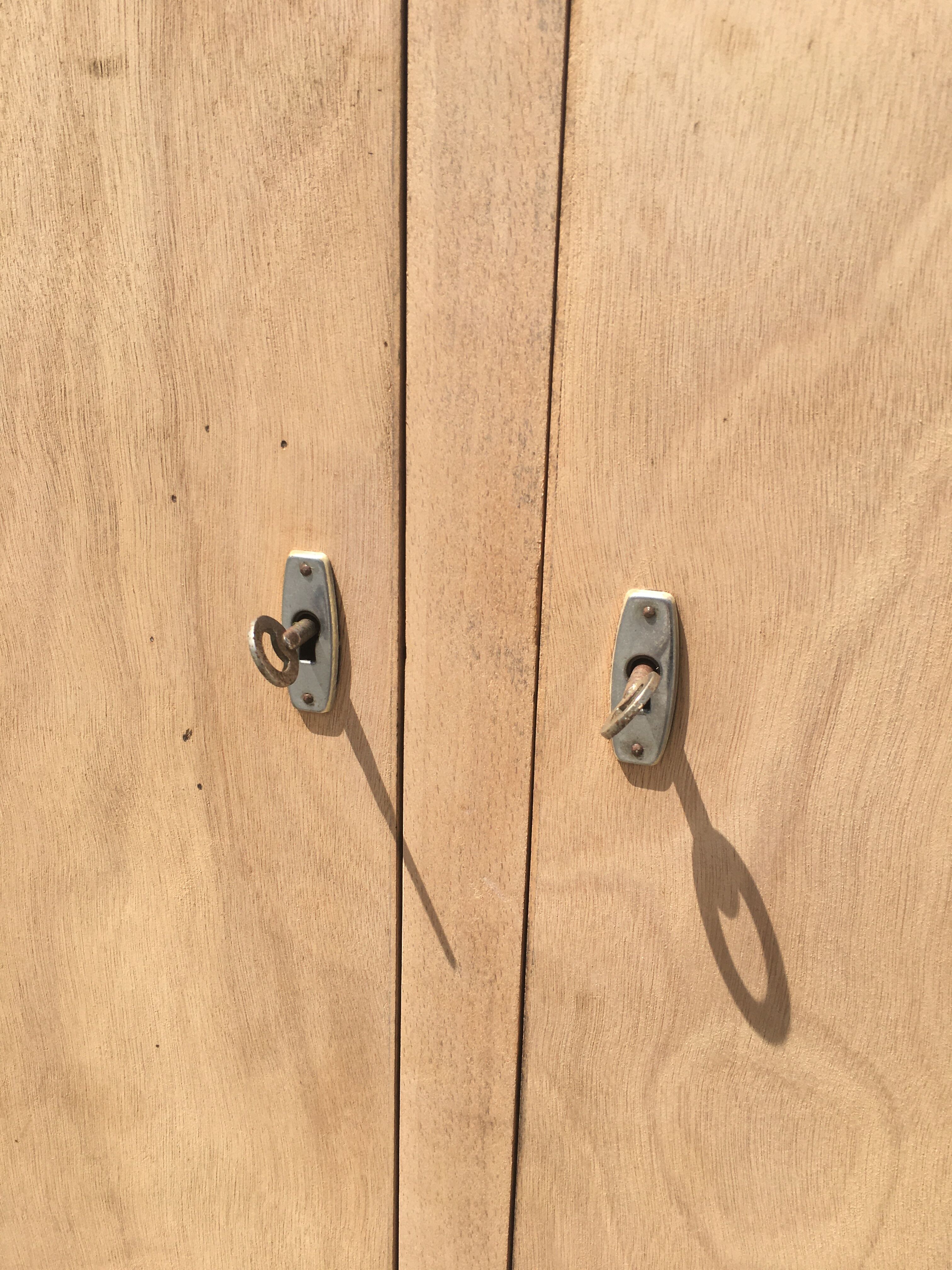 Parisian buffet feet compass raw wood