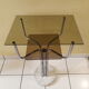 Vintage console 70/80 chrome marble glass