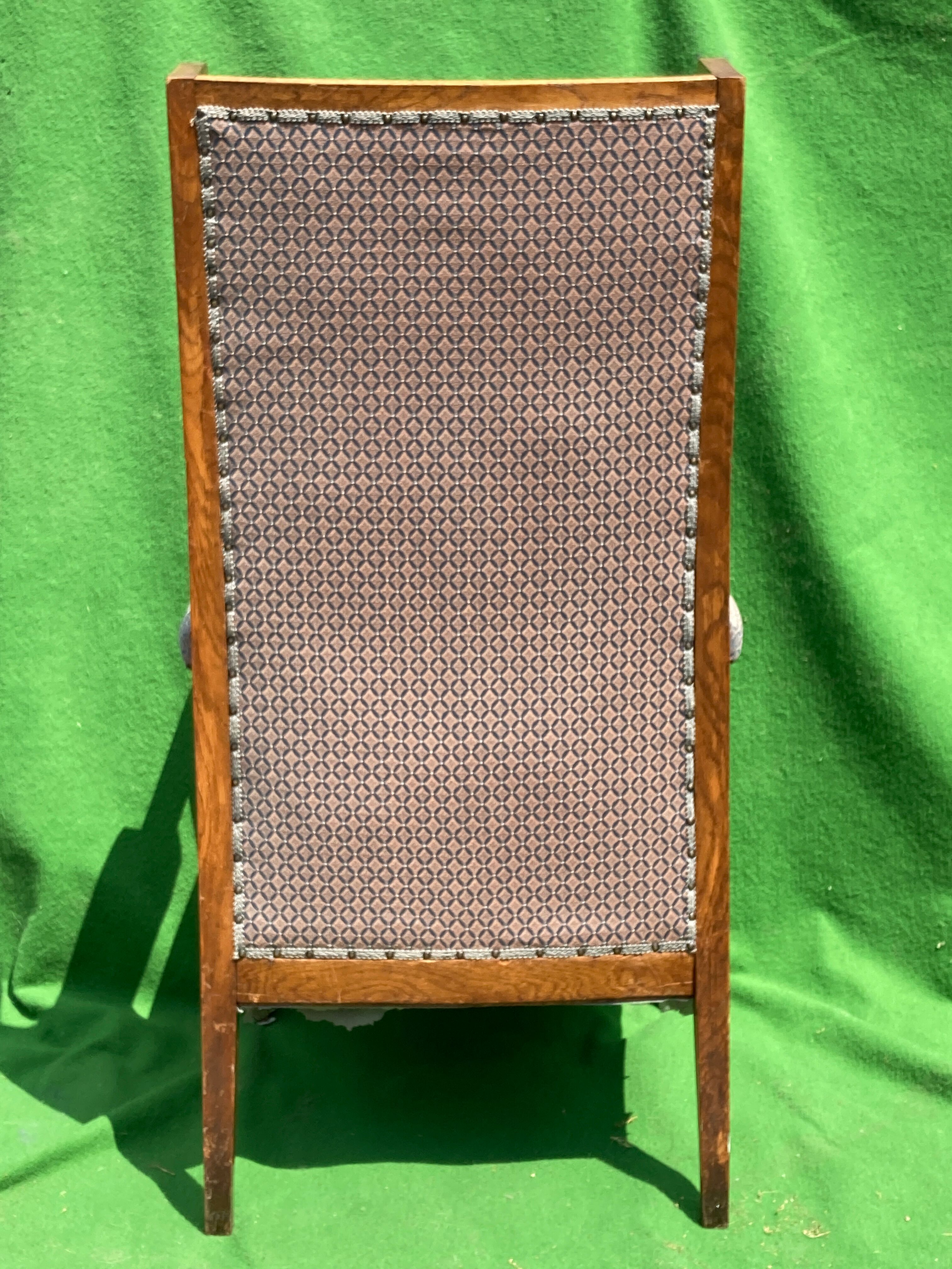 Art nouveau or arts and crafts  wingback chair