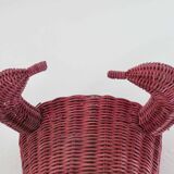 Bull head, minotaur in rattan 60s 70s