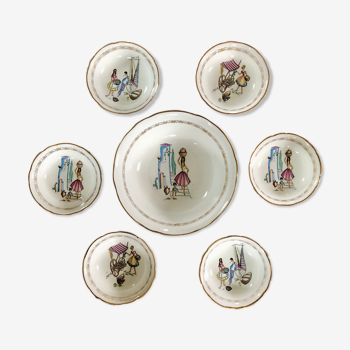 Porcelain dessert service