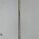 Telescopic brass and pencil reed rattan bamboo hanging pendant lamp, Italy 1970s