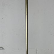 Telescopic brass and pencil reed rattan bamboo hanging pendant lamp, Italy 1970s