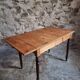 French vintage kitchen/desk table, extendable, 1930s