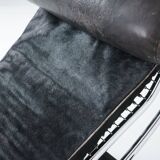 Black Fur LC4 Chaise Longue by Le Corbusier & Pierre Jeanneret for Cassina
