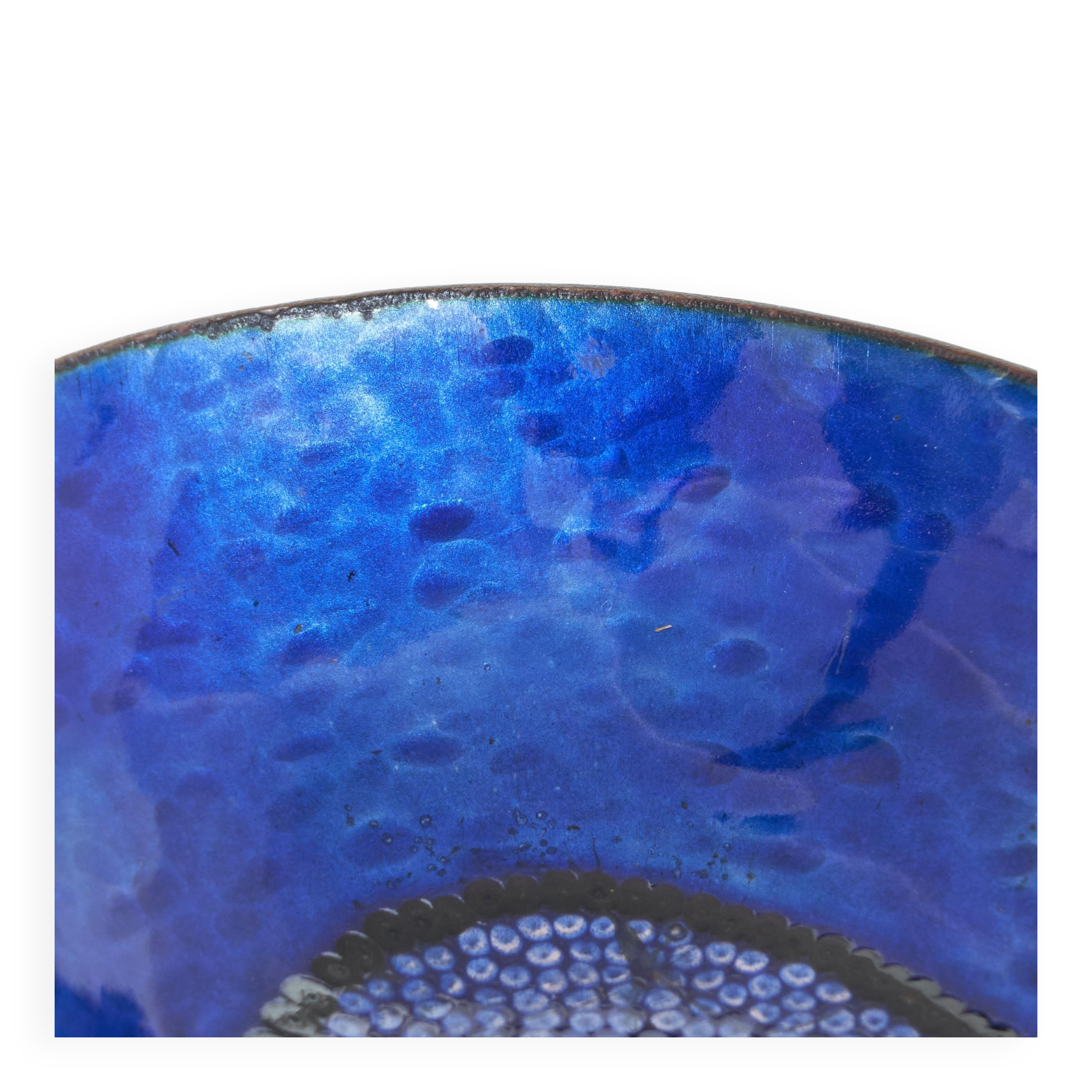 Hammered and enamelled Valenti cup from the 1960s.