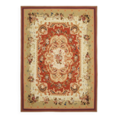 Handmade European Vintage Aubusson Kilim 275 cm x 364 cm