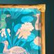 Ancient fibreglass plateau – Bamboo and rattan frame – Bird decor