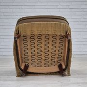1970s, Danish lounge chair, original condition, furniture velour, beech wood legs.